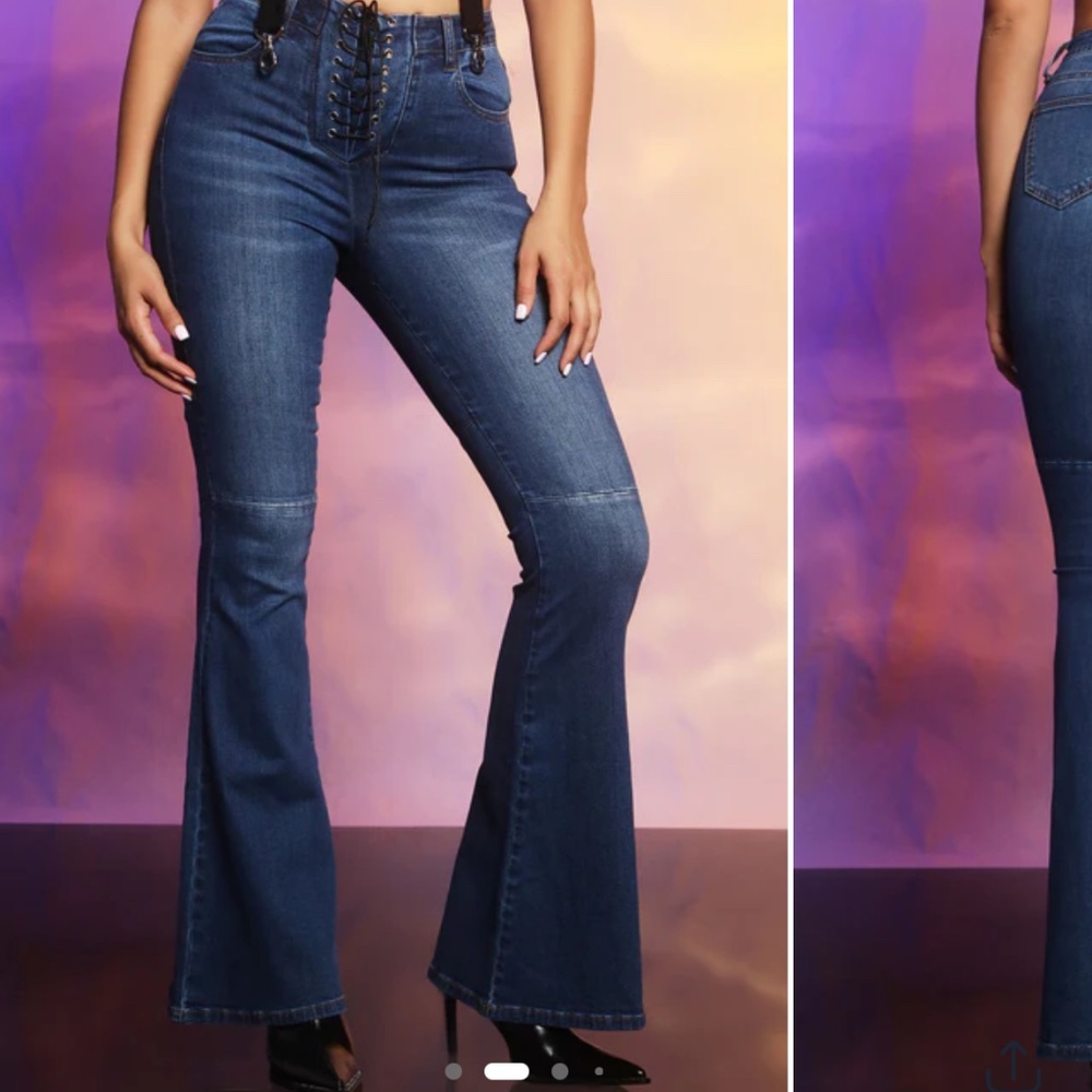 Wide leg jeans